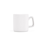 Tazza in ceramica con superficie liscia e finitura opaca 260ml color bianco seconda vista