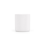 Tazza in ceramica con superficie liscia e finitura opaca 260ml color bianco vista frontale