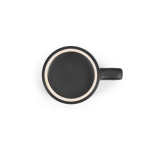 Tazza in ceramica con finitura opaca e manico quadrato 260ml color nero terza vista
