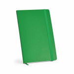 Taccuino in pelle sintetica riciclata con copertina morbida A5 e pagine a righe color verde