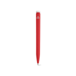 Penna in plastica riciclata dal design ultraleggero e inchiostro blu color rosso vista posteriore