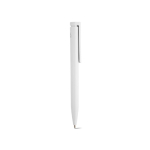 Penna in plastica riciclata dal design ultraleggero e inchiostro blu color bianco seconda vista