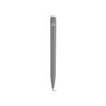 Penna in plastica riciclata dal design ultraleggero e inchiostro blu color grigio vista posteriore