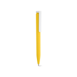 Penna in plastica riciclata dal design ultraleggero e inchiostro blu color giallo