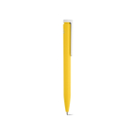 Penna in plastica riciclata dal design ultraleggero e inchiostro blu color giallo seconda vista