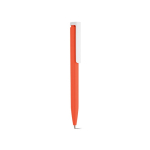 Penna in plastica riciclata dal design ultraleggero e inchiostro blu color arancione