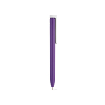 Penna in plastica riciclata dal design ultraleggero e inchiostro blu color viola seconda vista