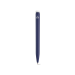 Penna in plastica riciclata dal design ultraleggero e inchiostro blu color blu mare vista posteriore