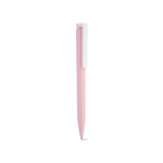Penna in plastica riciclata dal design ultraleggero e inchiostro blu color rosa chiaro
