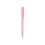 Penna in plastica riciclata dal design ultraleggero e inchiostro blu color rosa chiaro seconda vista