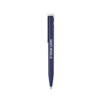 Penna in plastica riciclata dal design ultraleggero e inchiostro blu vista principale