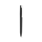 Penna con corpo in plastica riciclata, clip grande e inchiostro blu color nero