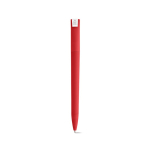 Penna con corpo in plastica riciclata, clip grande e inchiostro blu color rosso vista posteriore