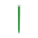 Penna con corpo in plastica riciclata, clip grande e inchiostro blu color verde vista posteriore