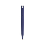 Penna con corpo in plastica riciclata, clip grande e inchiostro blu color blu mare vista posteriore