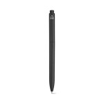 Penna in plastica riciclata con clip rinforzata e inchiostro blu color nero vista posteriore