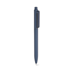 Penna in plastica riciclata con clip rinforzata e inchiostro blu color blu mare