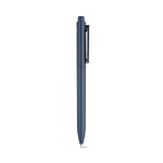 Penna in plastica riciclata con clip rinforzata e inchiostro blu color blu mare seconda vista