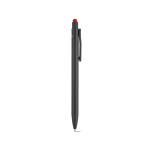 Penna in alluminio riciclato con puntatore touch e inchiostro blu color rosso seconda vista