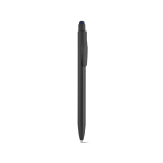 Penna in alluminio riciclato con puntatore touch e inchiostro blu color blu mare