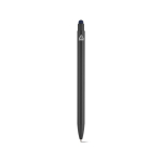Penna in alluminio riciclato con puntatore touch e inchiostro blu color blu mare vista posteriore