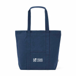 Borsa della spesa in cotone riciclato con zip 360 g/m² vista principale
