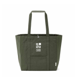 Borsa per la spesa in cotone riciclato con chiusura a pressione 360 g/m2 vista principale