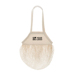 Borsa della spesa in rete di cotone con manici lunghi 180 g/m² vista principale