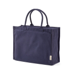 Borsa della spesa ecologica con chiusura a zip completa 19L color blu mare