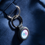 Borsa della spesa ecologica con chiusura a zip completa 19L color blu mare seconda vista dettaglio