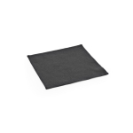 Tovaglietta quadrata in tela riciclata 30 x 30 cm e 180 g/m2 color nero