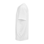 T-shirt unisex ecologica a maniche corte con girocollo 140 g/m2 color bianco terza vista