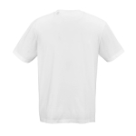 T-shirt unisex ecologica a maniche corte con girocollo 140 g/m2 color bianco vista posteriore