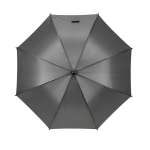 Ombrello in pongee con apertura automatica e 8 pannelli ø106 color grigio scuro vista frontale