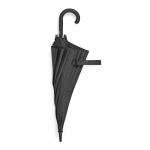 Ombrello automatico antivento in plastica riciclata ø101 color nero quarta vista