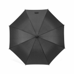 Ombrello automatico antivento in plastica riciclata ø101 color nero vista frontale