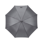 Ombrello automatico antivento in plastica riciclata ø101 color grigio scuro vista frontale