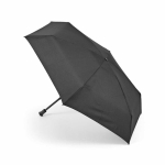 Ombrello pieghevole manuale in pongee di plastica riciclata ø95 color nero