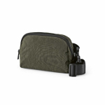 Marsupio impermeabile in nylon riciclato con tasca posteriore 1,5L color verde scuro