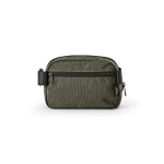 Marsupio impermeabile in nylon riciclato con tasca posteriore 1,5L color verde scuro vista posteriore