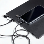 Cavo di ricarica magnetico con 3 tipi di connessione e potenza di 60W color nero