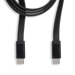 Cavo USB-C piatto da 1 m anti-groviglio ideale per la ricarica rapida da 60 W color nero