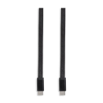 Cavo USB-C piatto da 1 m anti-groviglio ideale per la ricarica rapida da 60 W color nero