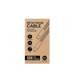Cavo USB-C piatto da 1 m anti-groviglio ideale per la ricarica rapida da 60 W color nero