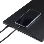 Cavo USB-C piatto da 1 m anti-groviglio ideale per la ricarica rapida da 60 W color nero