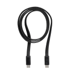 Cavo USB-C piatto da 1 m anti-groviglio ideale per la ricarica rapida da 60 W vue d'impression