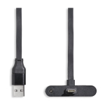 Cavo USB-C con supporto per smartphone e ricarica rapida 60W color nero