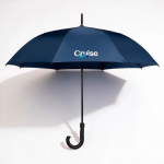 Ombrello automatico con stecche in fibra resistenti al vento Ø120 color blu mare