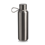 Borraccia in acciaio inox a doppia parete con finitura metallizzata 600ml color argento