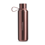Borraccia in acciaio inox a doppia parete con finitura metallizzata 600ml color oro rosa
